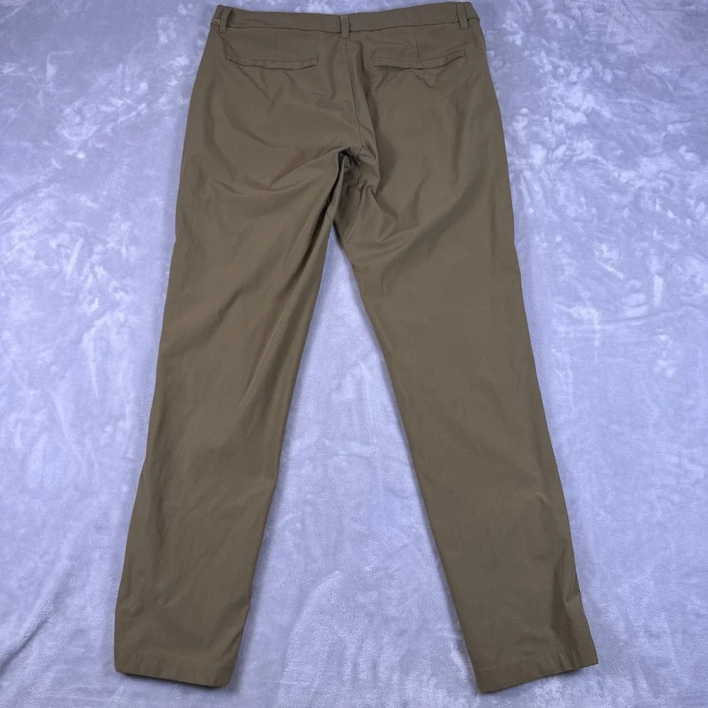 Lululemon Commission Pant Slim 36 Tan Khaki Technical Chino LM5BDGS